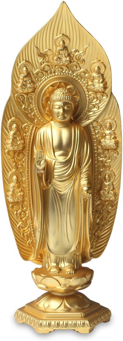 古代様式を持つ古銅誕生仏桐箱入 古代様式を持つ古銅誕生仏桐箱入 古代